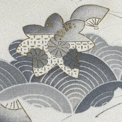 "Winter Shore" Vintage Woman's Kimono