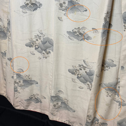"Winter Shore" Vintage Woman's Kimono