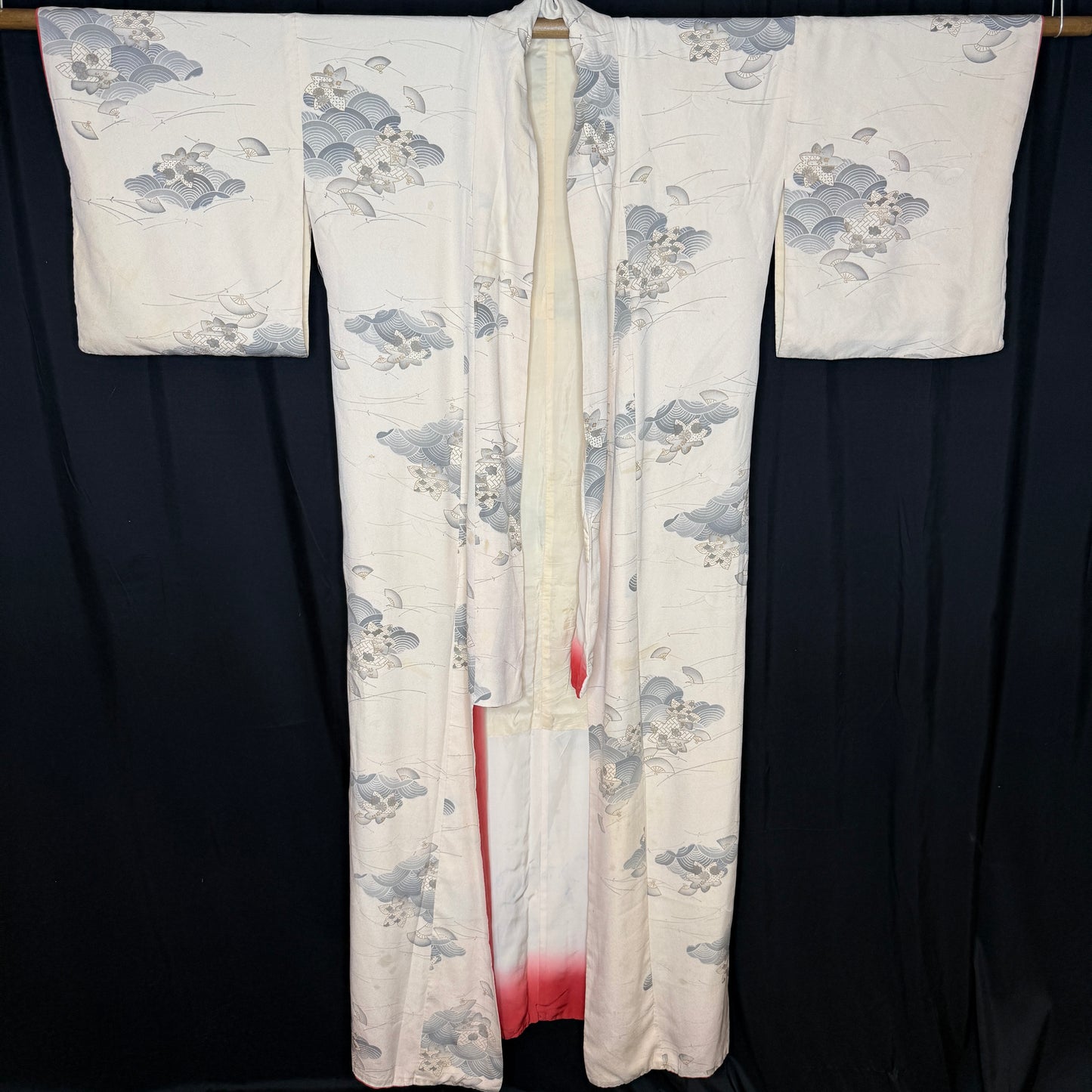 "Winter Shore" Vintage Woman's Kimono