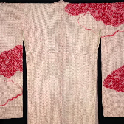 "Shibori Clouds" Vintage Furisode Kimono