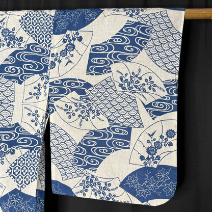"Fan Meadow" Vintage Japanese Yukata