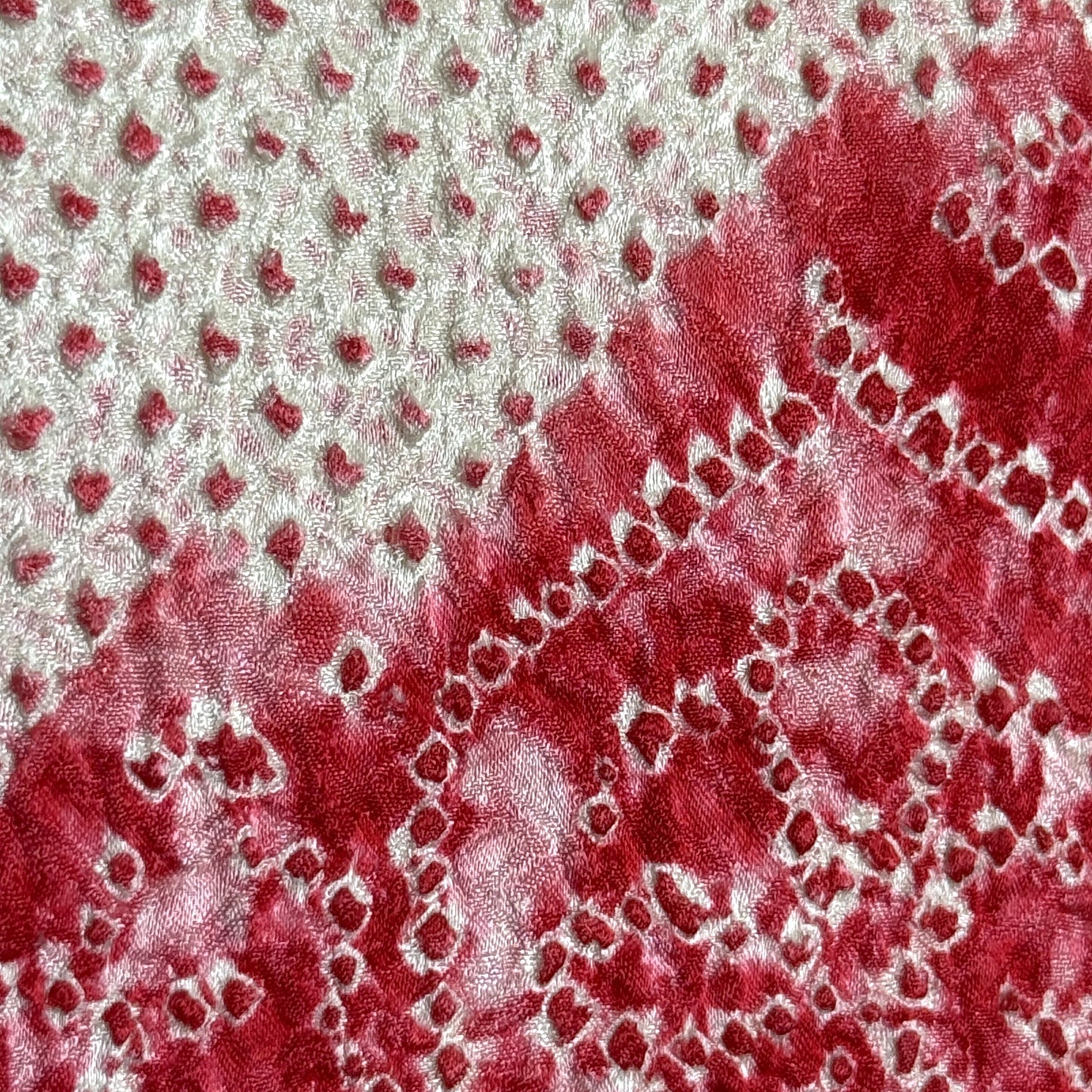 "Shibori Clouds" Vintage Furisode Kimono