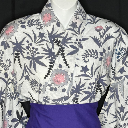 "Moonlit Meadow" Vintage Japanese Yukata