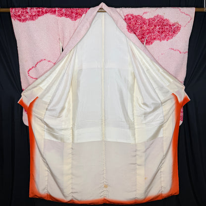 "Shibori Clouds" Vintage Furisode Kimono