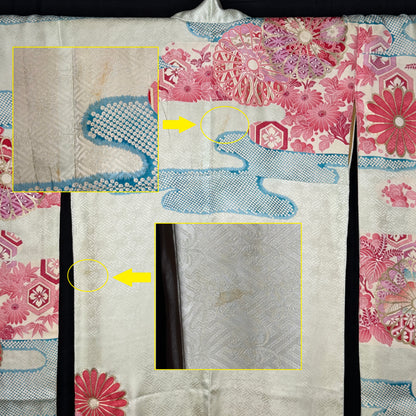 "Feminine Charm" Vintage Furisode Kimono