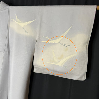 "Graceful Cranes" Vintage Woman's Kimono