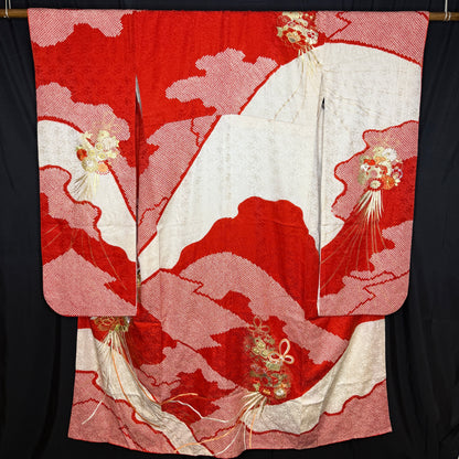 "Kusudama" Vintage Furisode Kimono