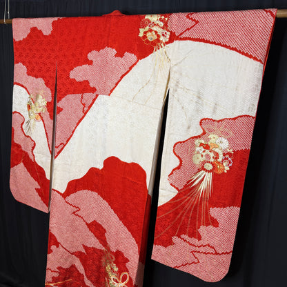 "Kusudama" Vintage Furisode Kimono