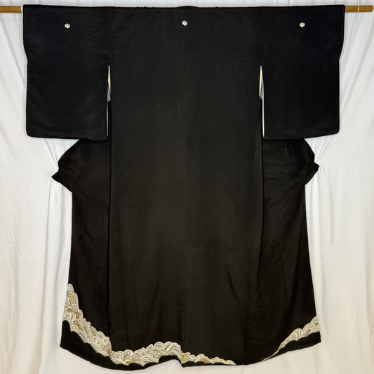 "Ebb and Flow" Vintage Tomesode Kimono