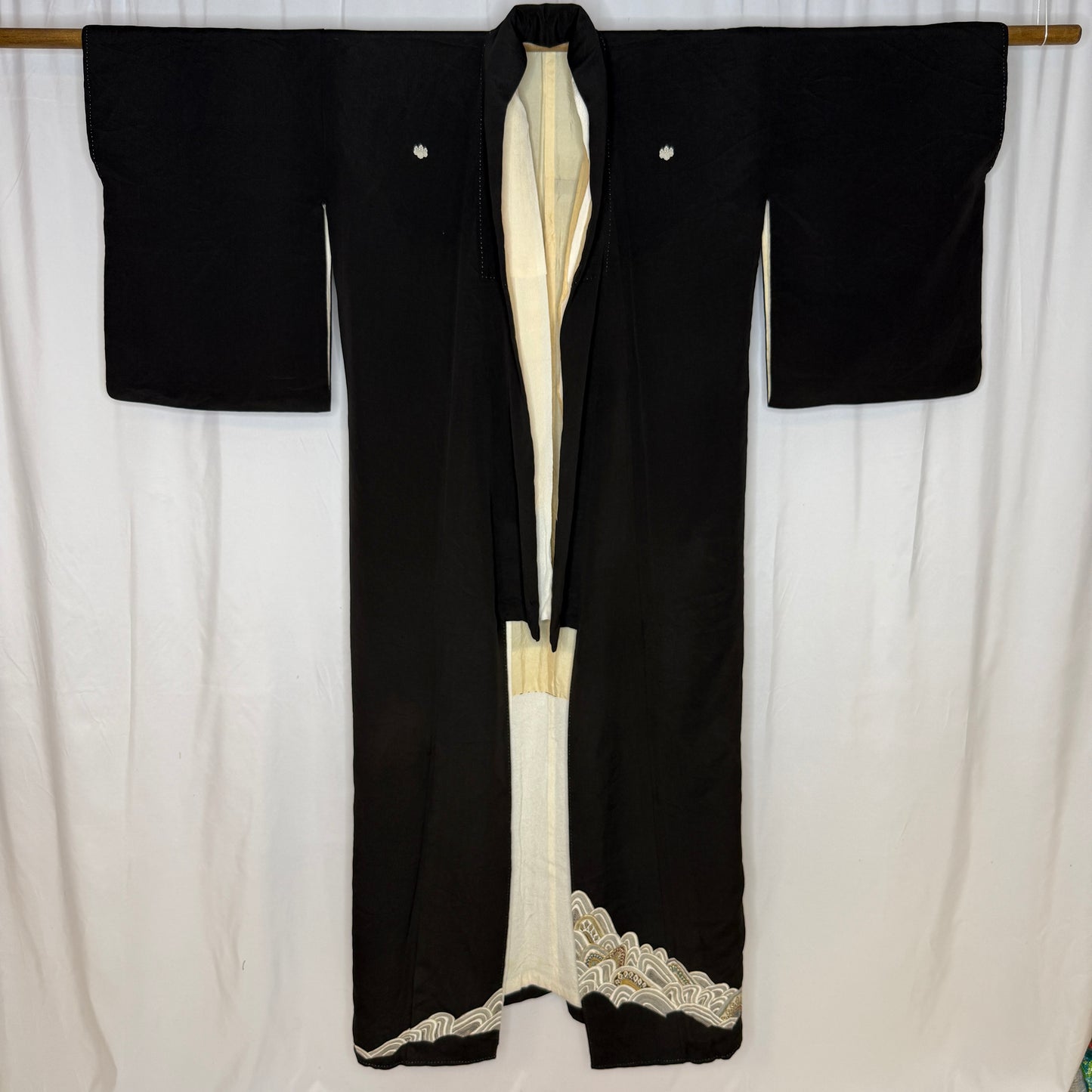 "Ebb and Flow" Vintage Tomesode Kimono