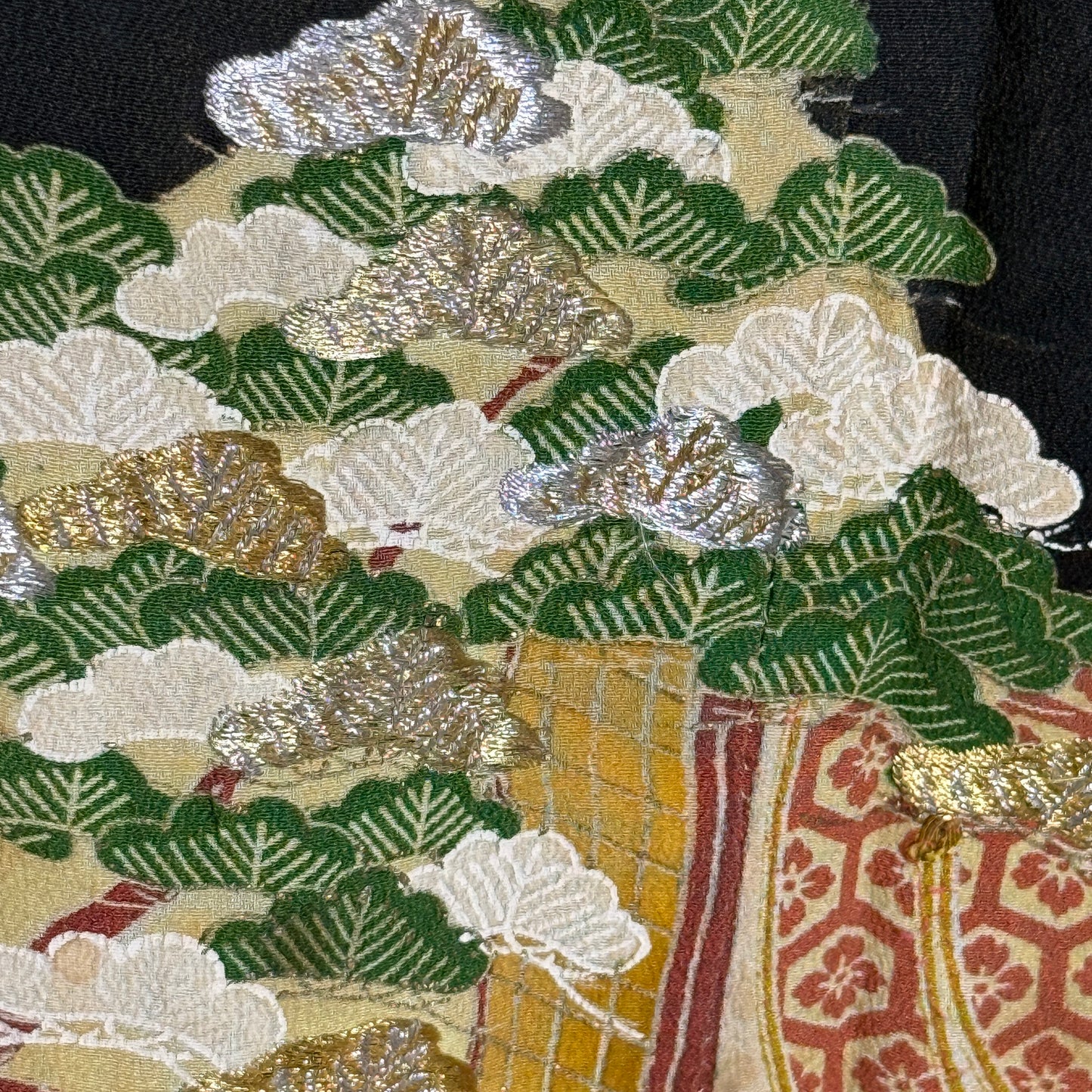 "Garden Reflections" Vintage Tomesode Kimono