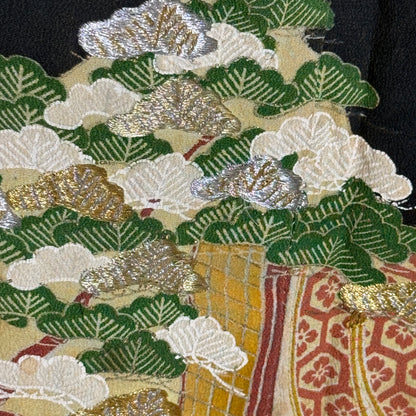 "Garden Reflections" Vintage Tomesode Kimono