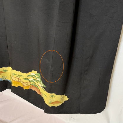 "Garden Reflections" Vintage Tomesode Kimono