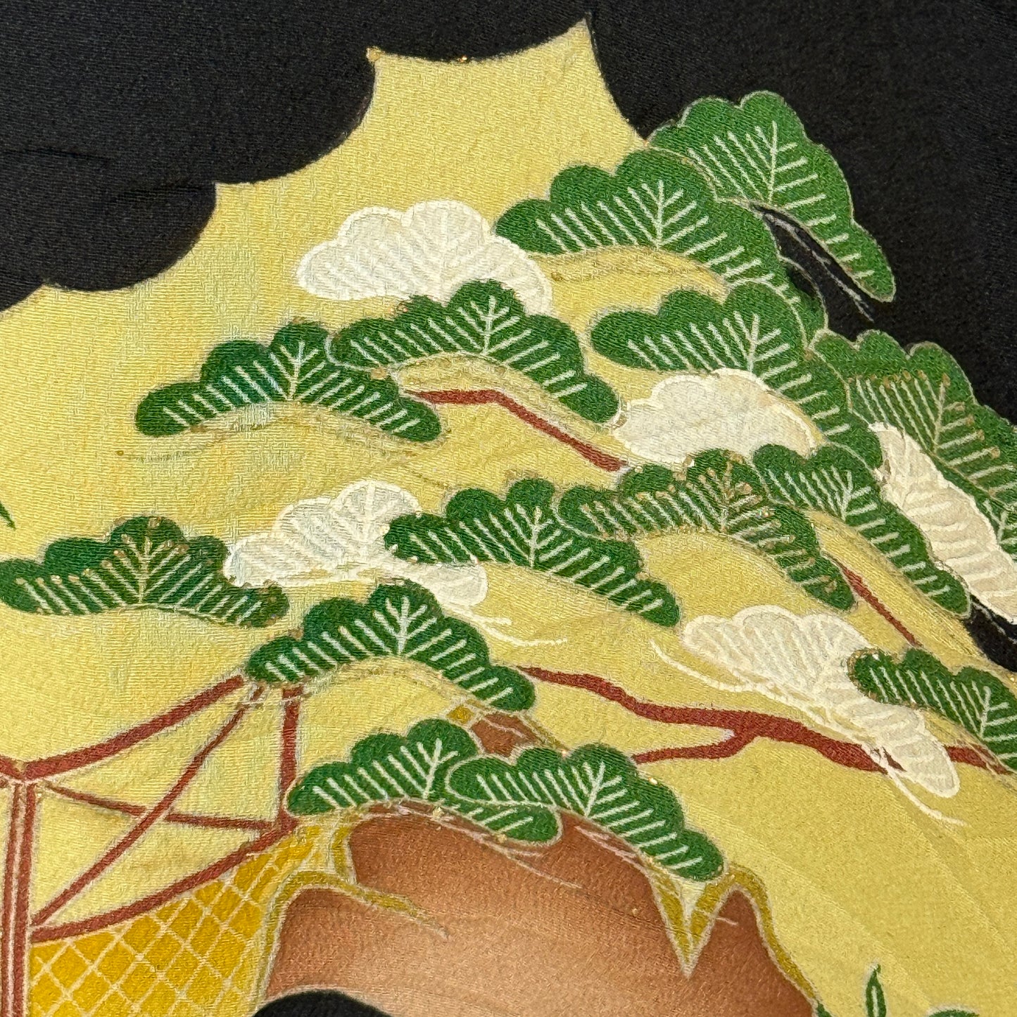 "Garden Reflections" Vintage Tomesode Kimono