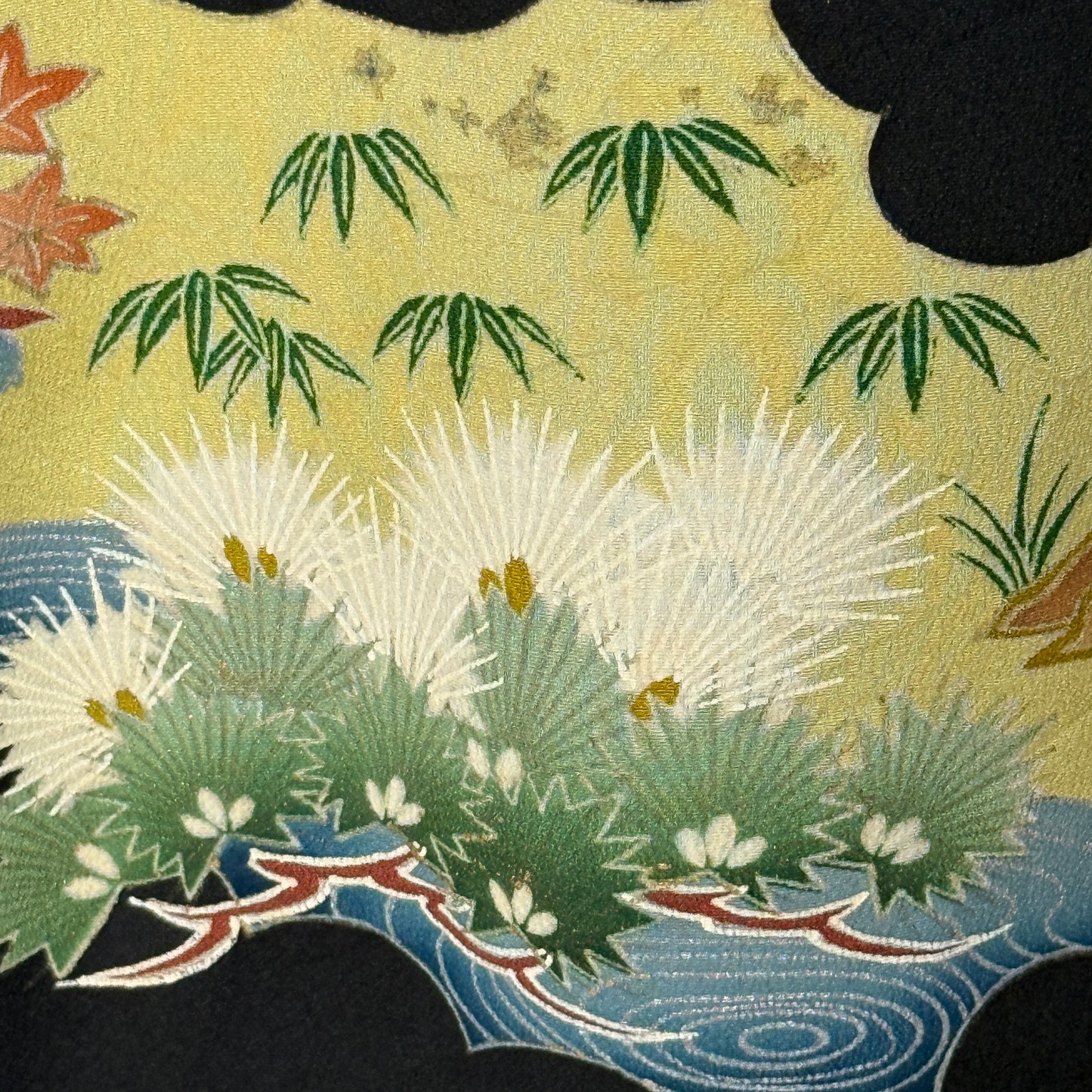 "Garden Reflections" Vintage Tomesode Kimono