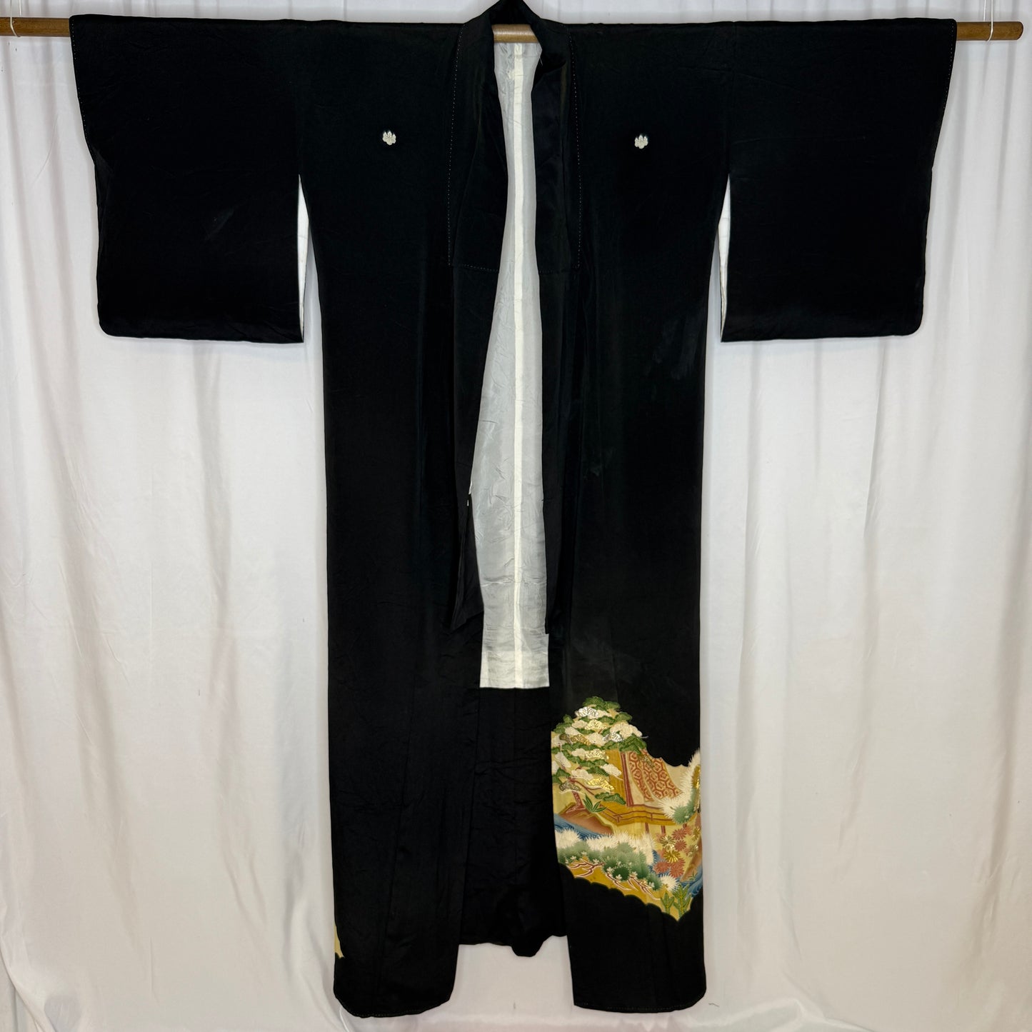 "Garden Reflections" Vintage Tomesode Kimono
