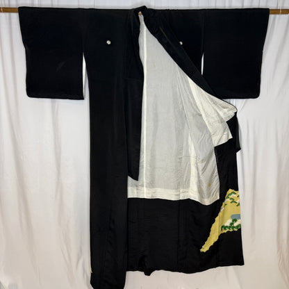 "Garden Reflections" Vintage Tomesode Kimono
