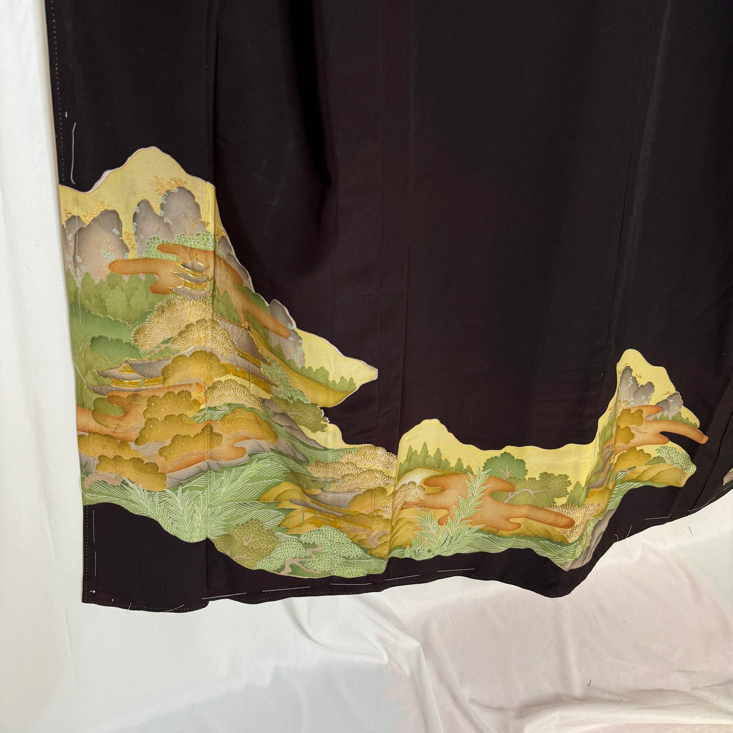 "Autumn Vista" Vintage Tomesode Kimono