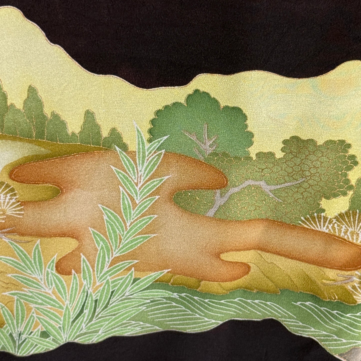 "Autumn Vista" Vintage Tomesode Kimono