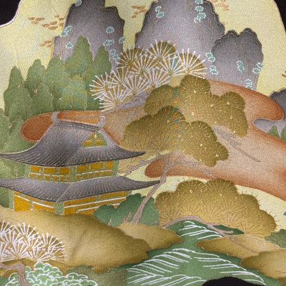 "Autumn Vista" Vintage Tomesode Kimono