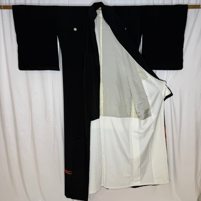 "Sunset Cranes" Vintage Tomesode Kimono