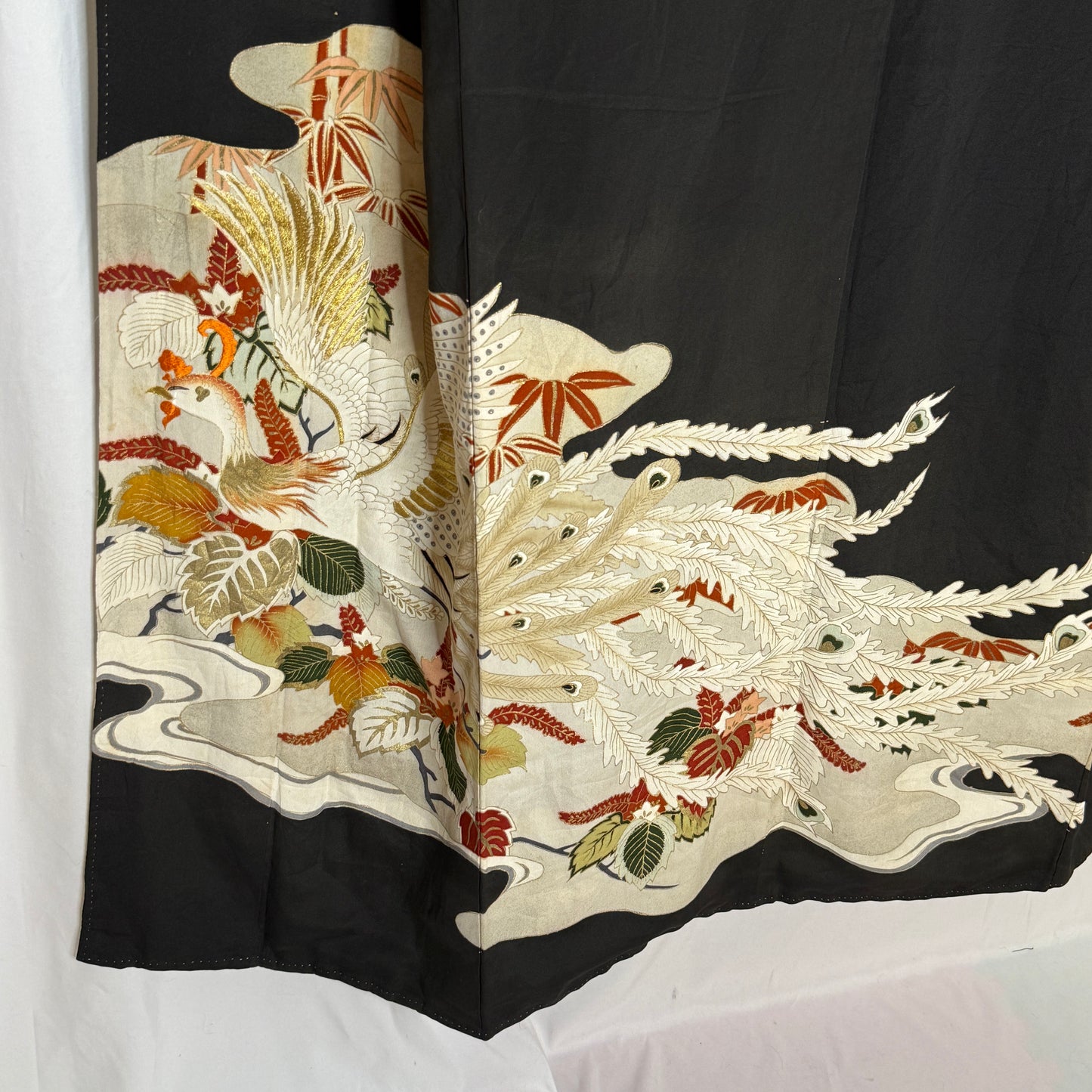 "White Peacock" Vintage Tomesode Kimono