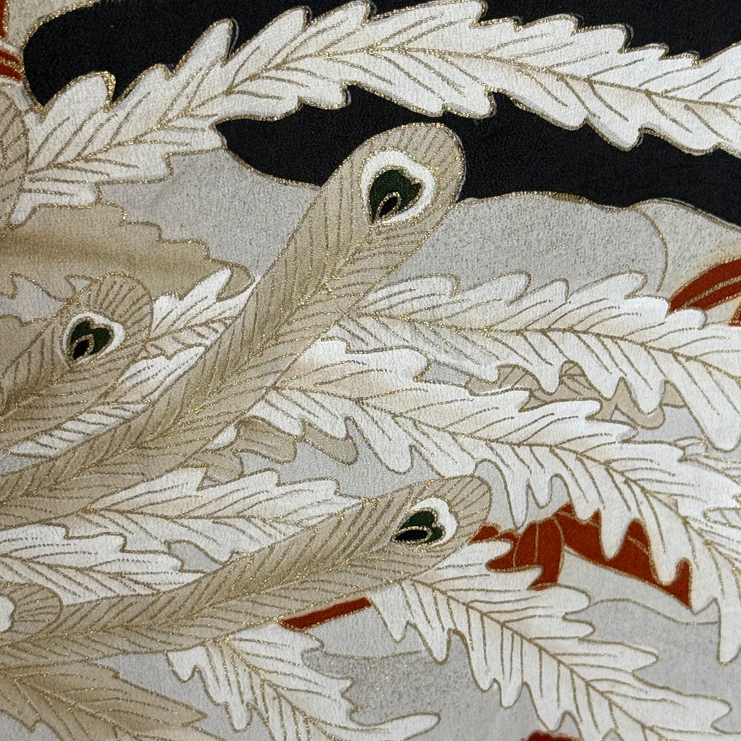 "White Peacock" Vintage Tomesode Kimono