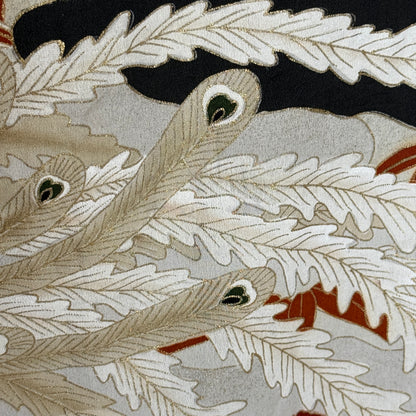 "White Peacock" Vintage Tomesode Kimono