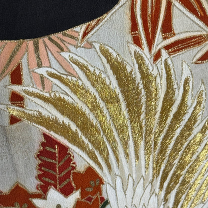 "White Peacock" Vintage Tomesode Kimono