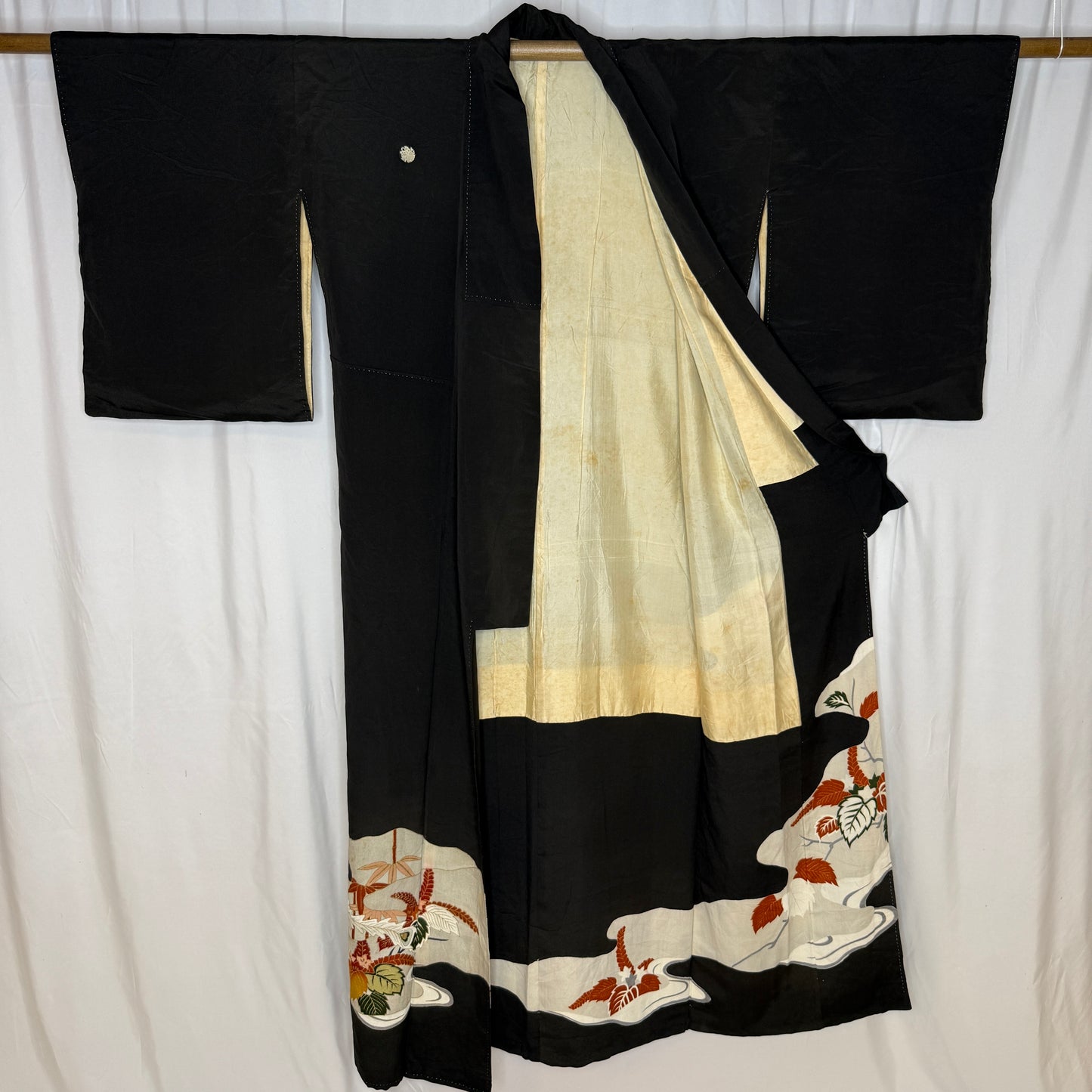 "White Peacock" Vintage Tomesode Kimono