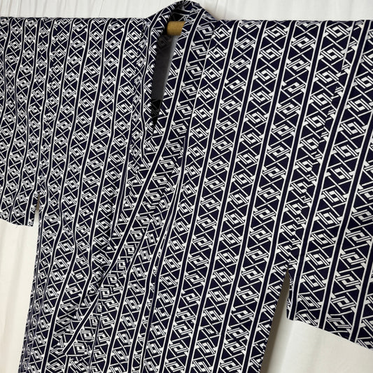"Knot Lattice" Vintage Japanese Yukata