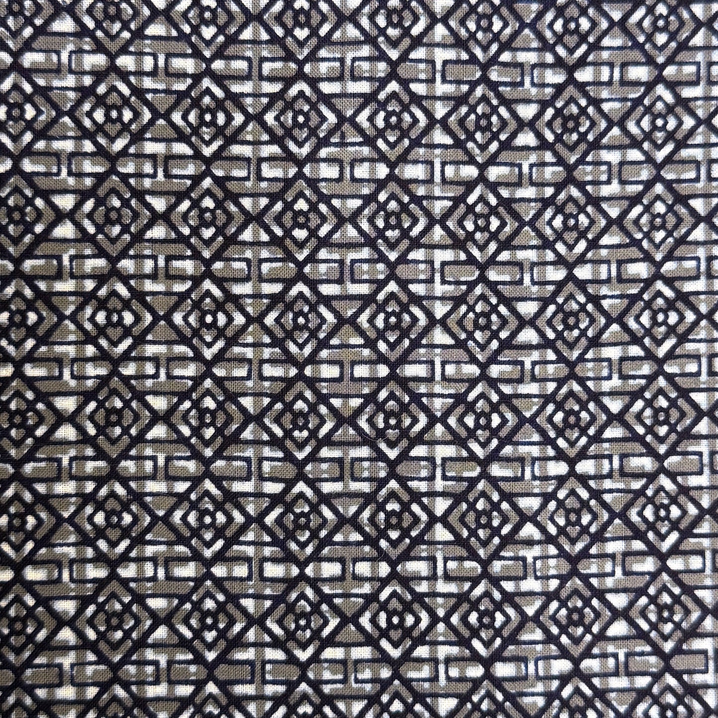 "Diamond Tiles" Vintage Japanese Yukata