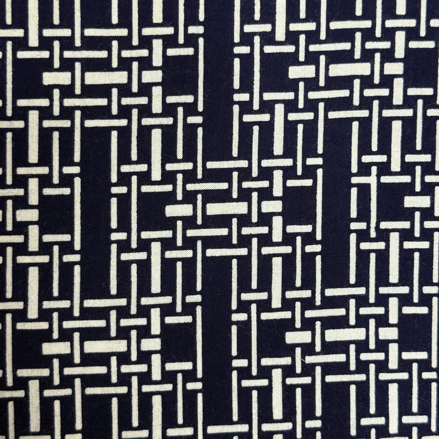 "Maze at Night" Vintage Japanese Yukata