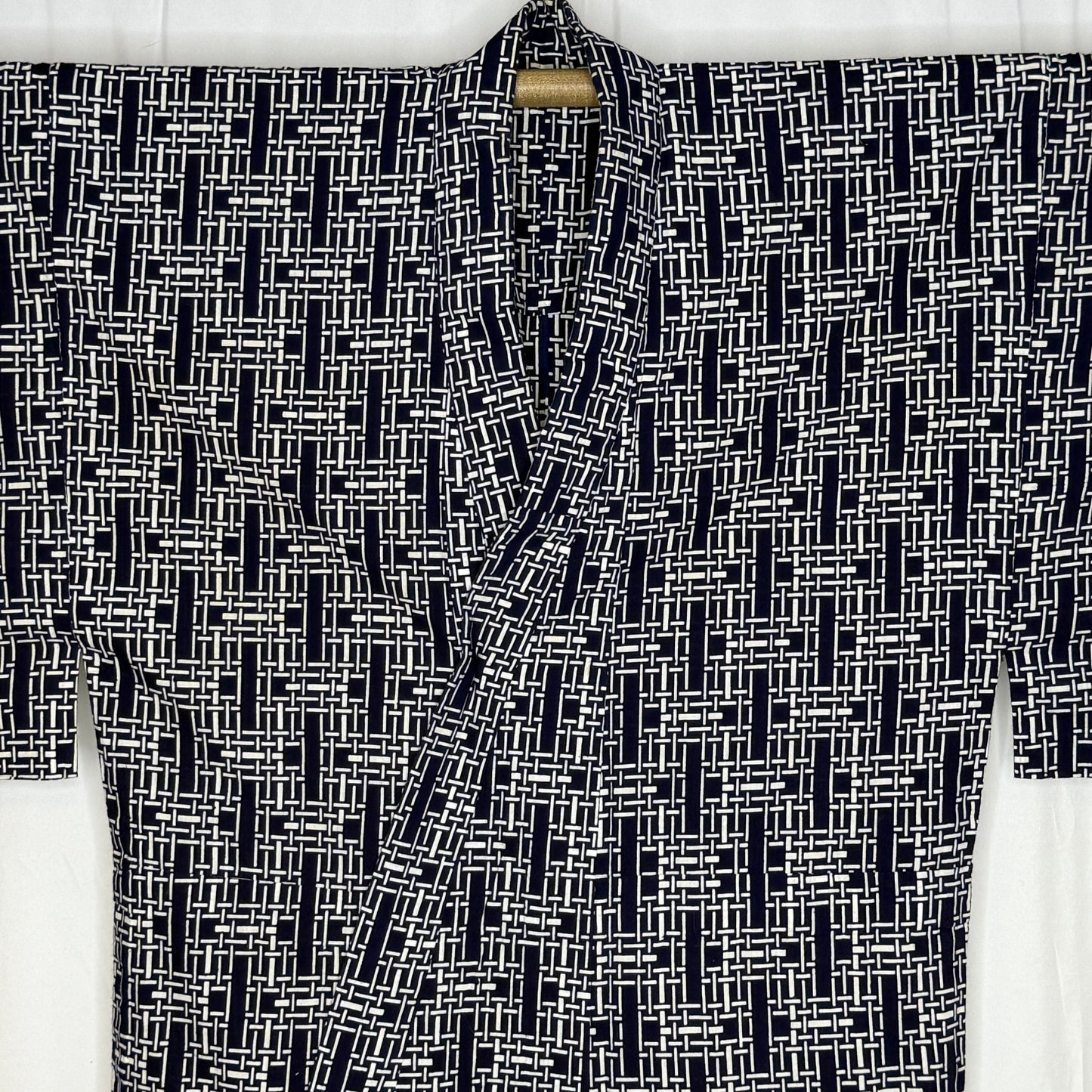 "Maze at Night" Vintage Japanese Yukata