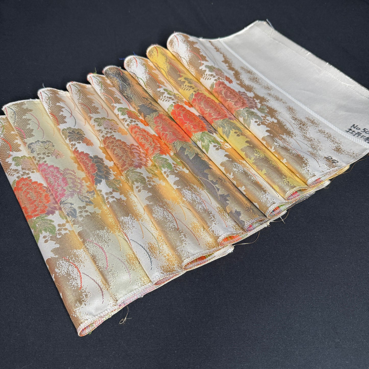 "Peony Sampler 1" Vintage Obi BOLT
