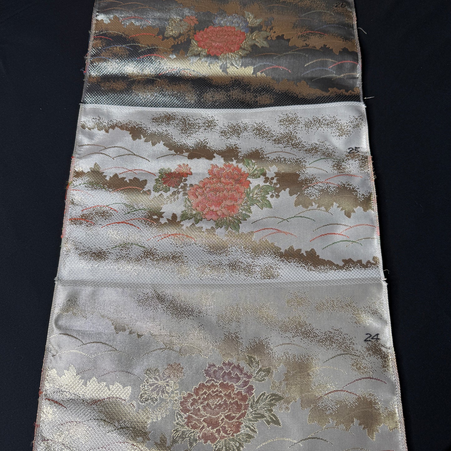 "Peony Sampler 1" Vintage Obi BOLT