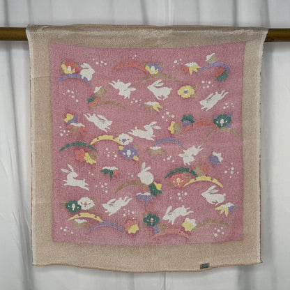 "Winter Bunny" Vintage Furoshiki (Small)