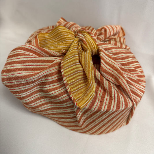 "Harvest Stripes" Vintage Furoshiki (Medium)
