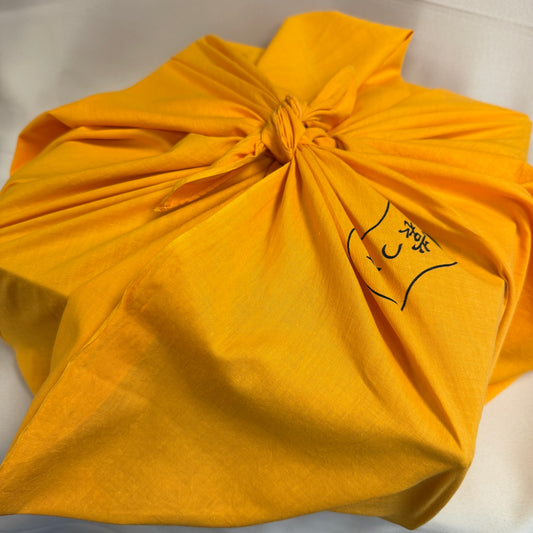 "Marigold Yellow" Vintage Furoshiki (Large)