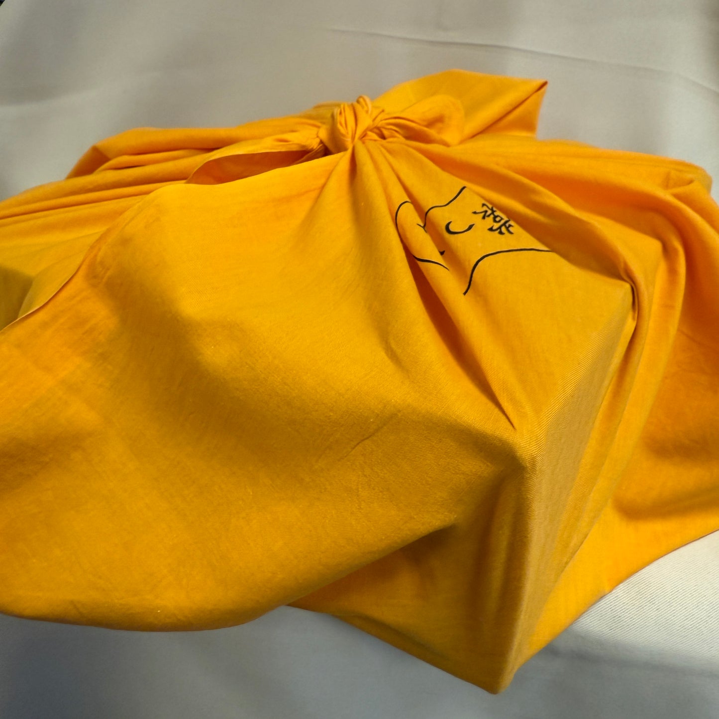 "Marigold Yellow" Vintage Furoshiki (Large)