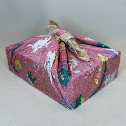 "Winter Bunny" Vintage Furoshiki (Small)