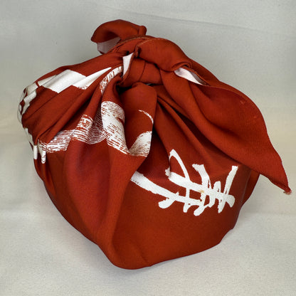 "Brushstroke Joy" Vintage Furoshiki (Medium)