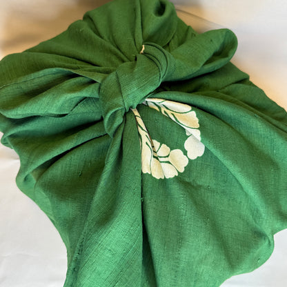 "Nubby Green" Vintage Furoshiki (Extra Large)