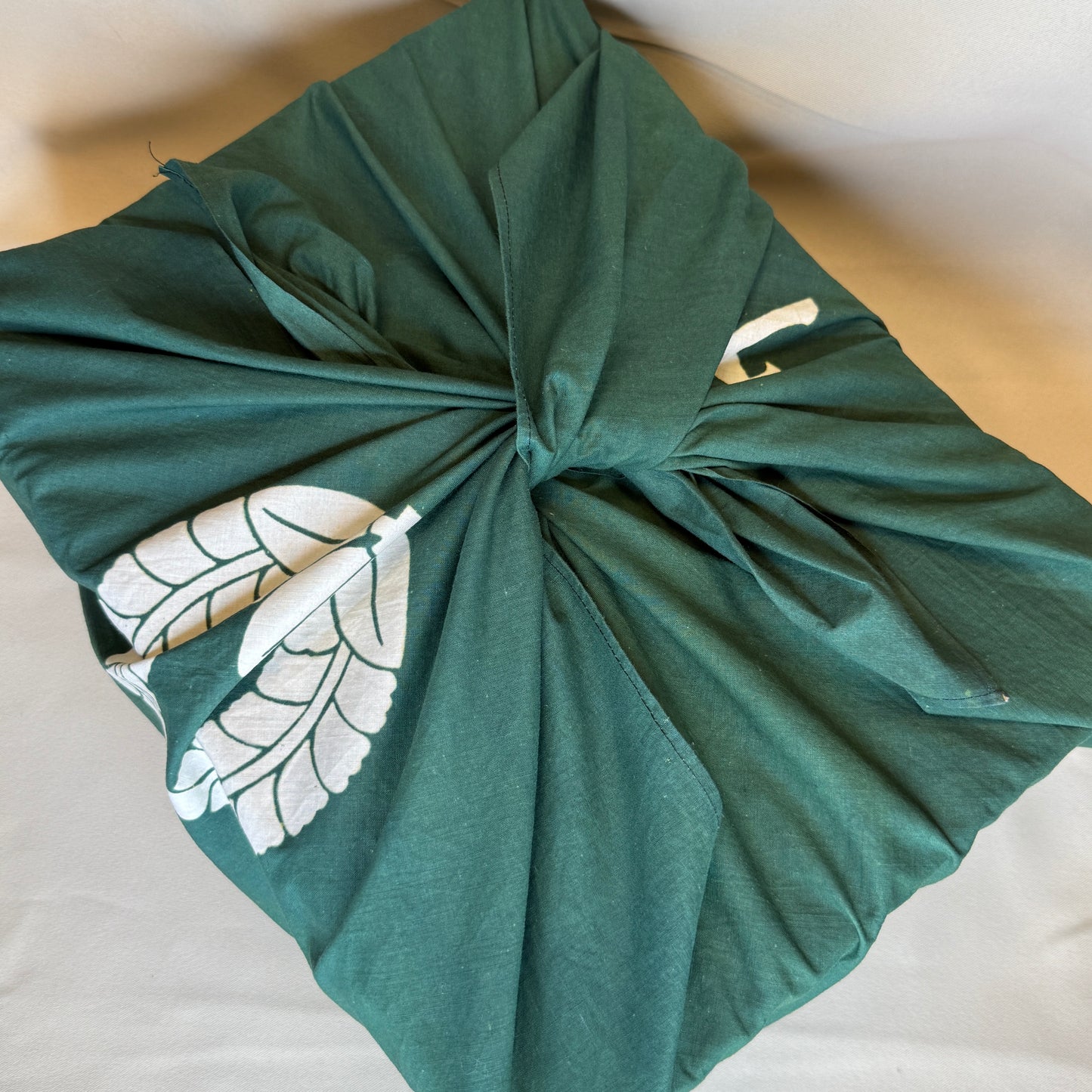 "Green Wisteria" Vintage Furoshiki (Large)