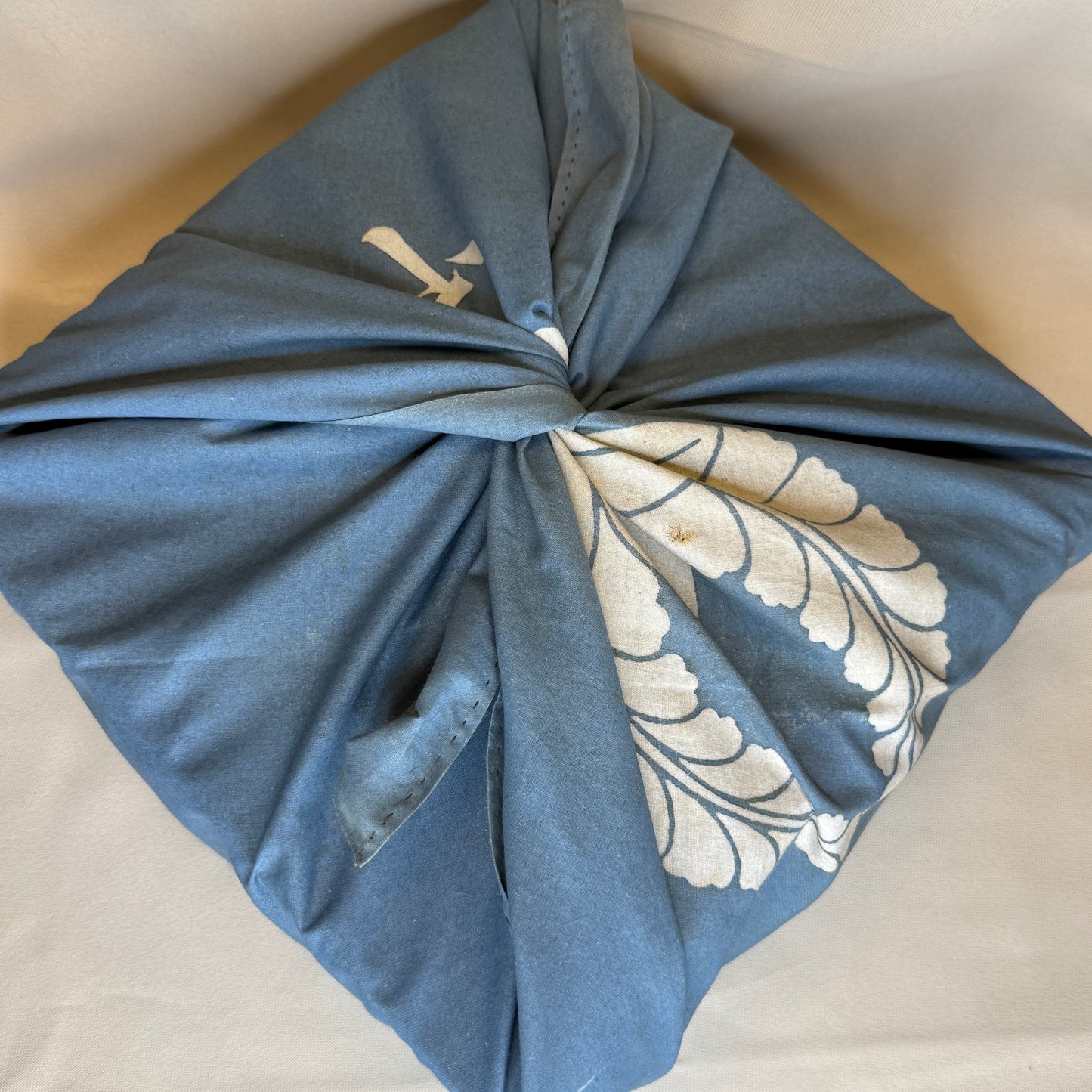 "Blue Wisteria" Vintage Furoshiki (Large)