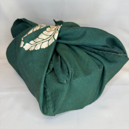 "Evergreen Wrap" Vintage Furoshiki (Medium)