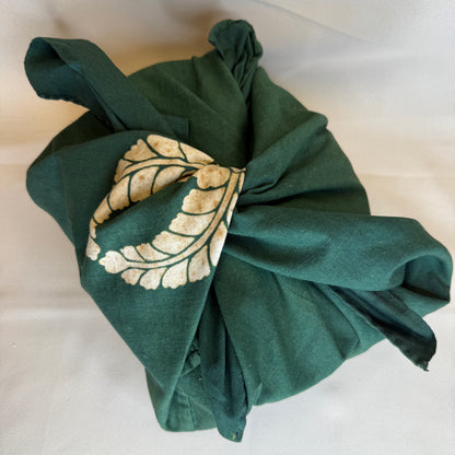 "Evergreen Wrap" Vintage Furoshiki (Medium)
