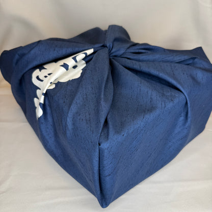 "Storm Blue" Vintage Furoshiki (Large)