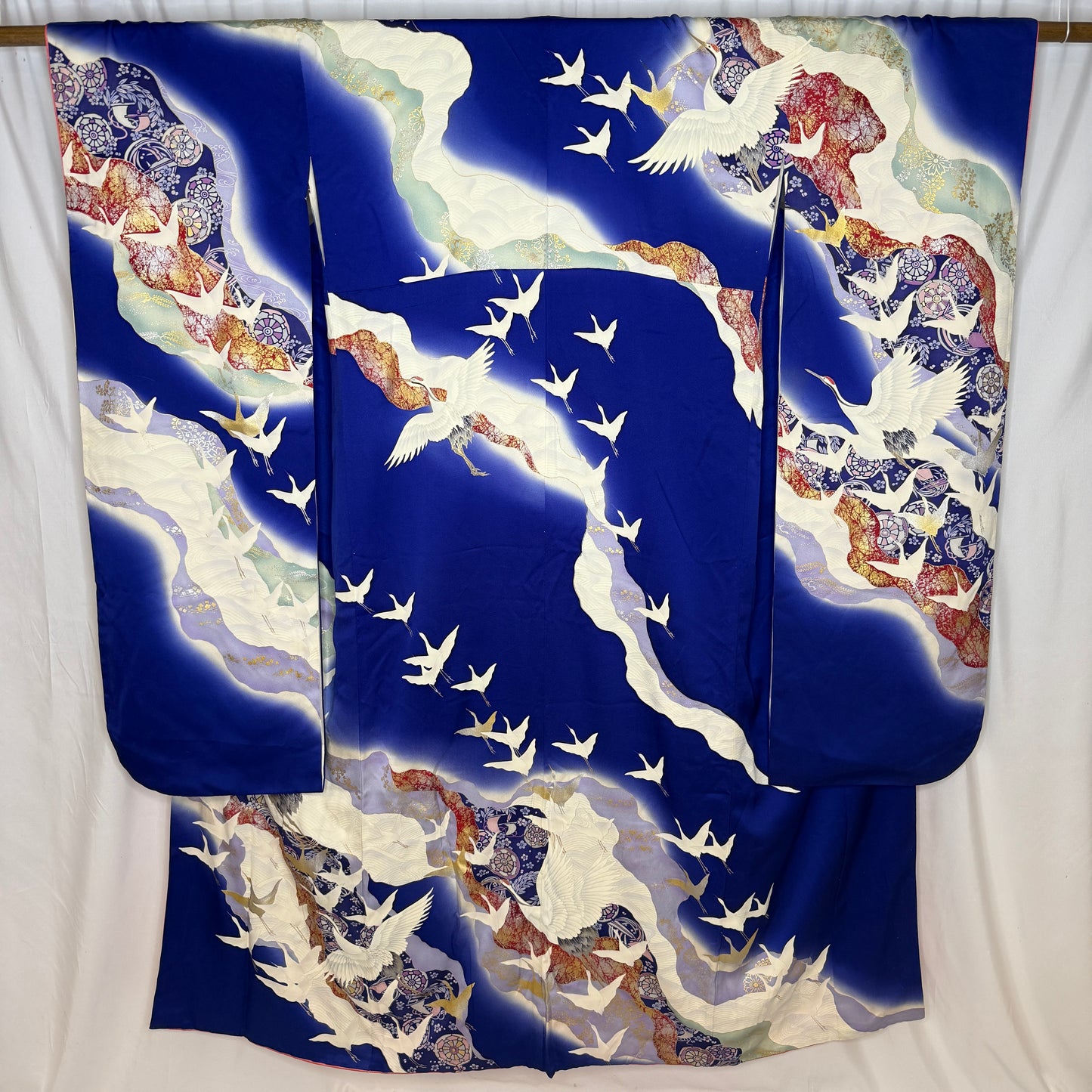 "Blue Odyssey" Vintage Furisode Kimono