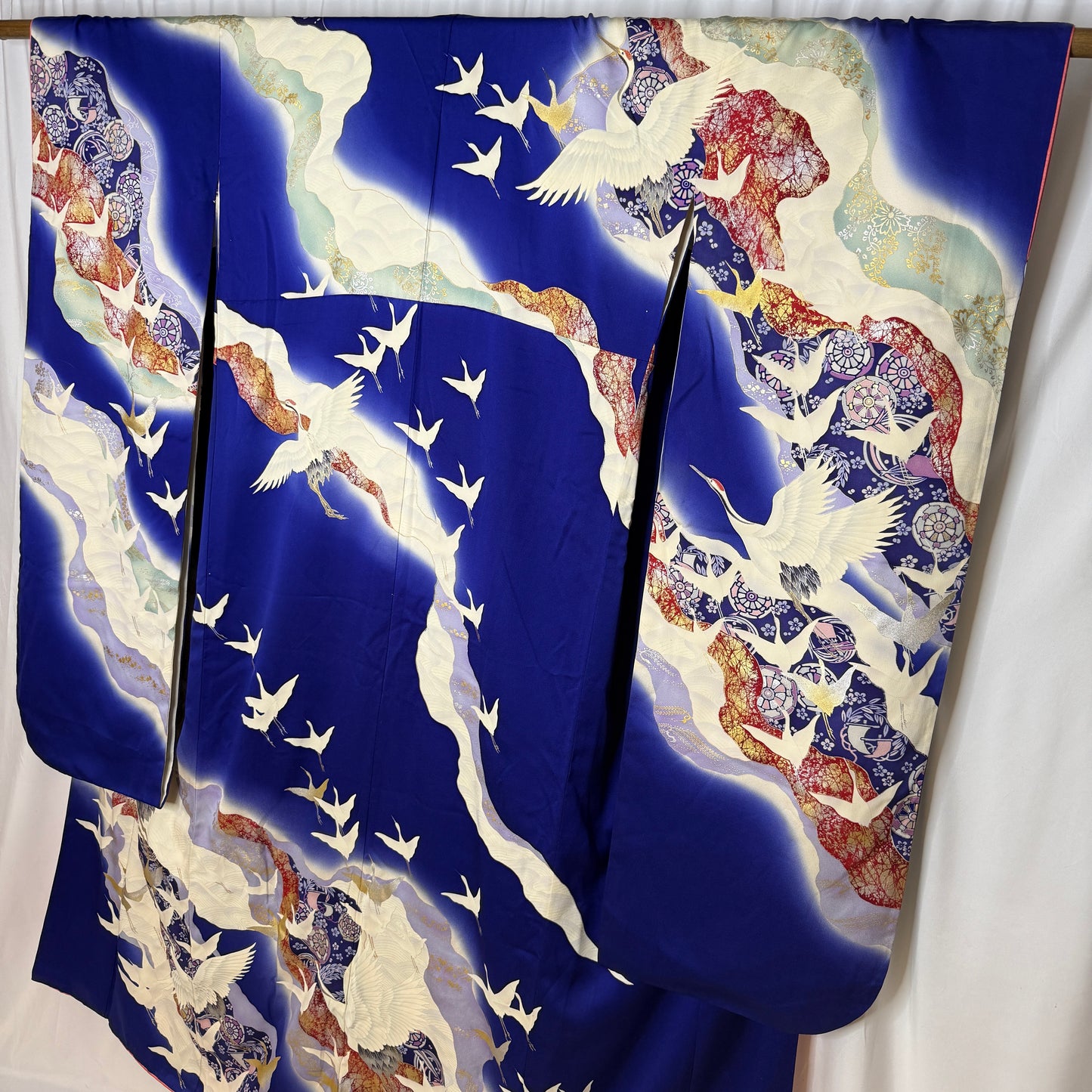 "Blue Odyssey" Vintage Furisode Kimono